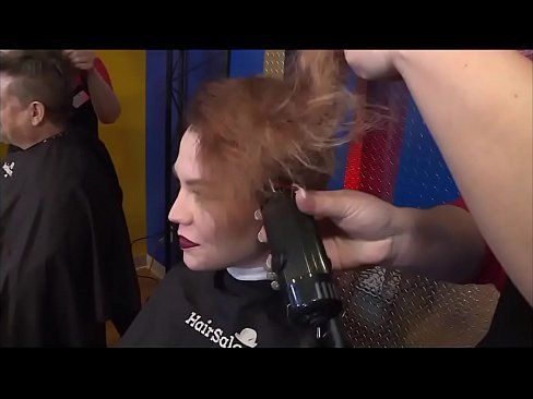 Female headshave nudebarber