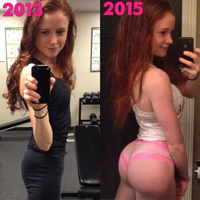 Ass huge redhead