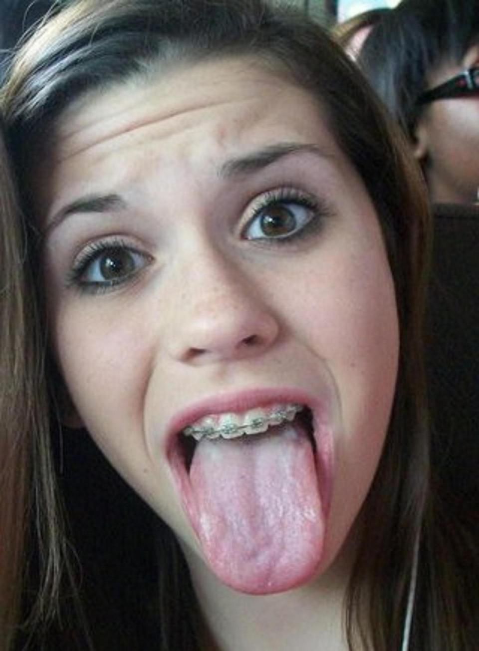 Cum On Tongue Mouth