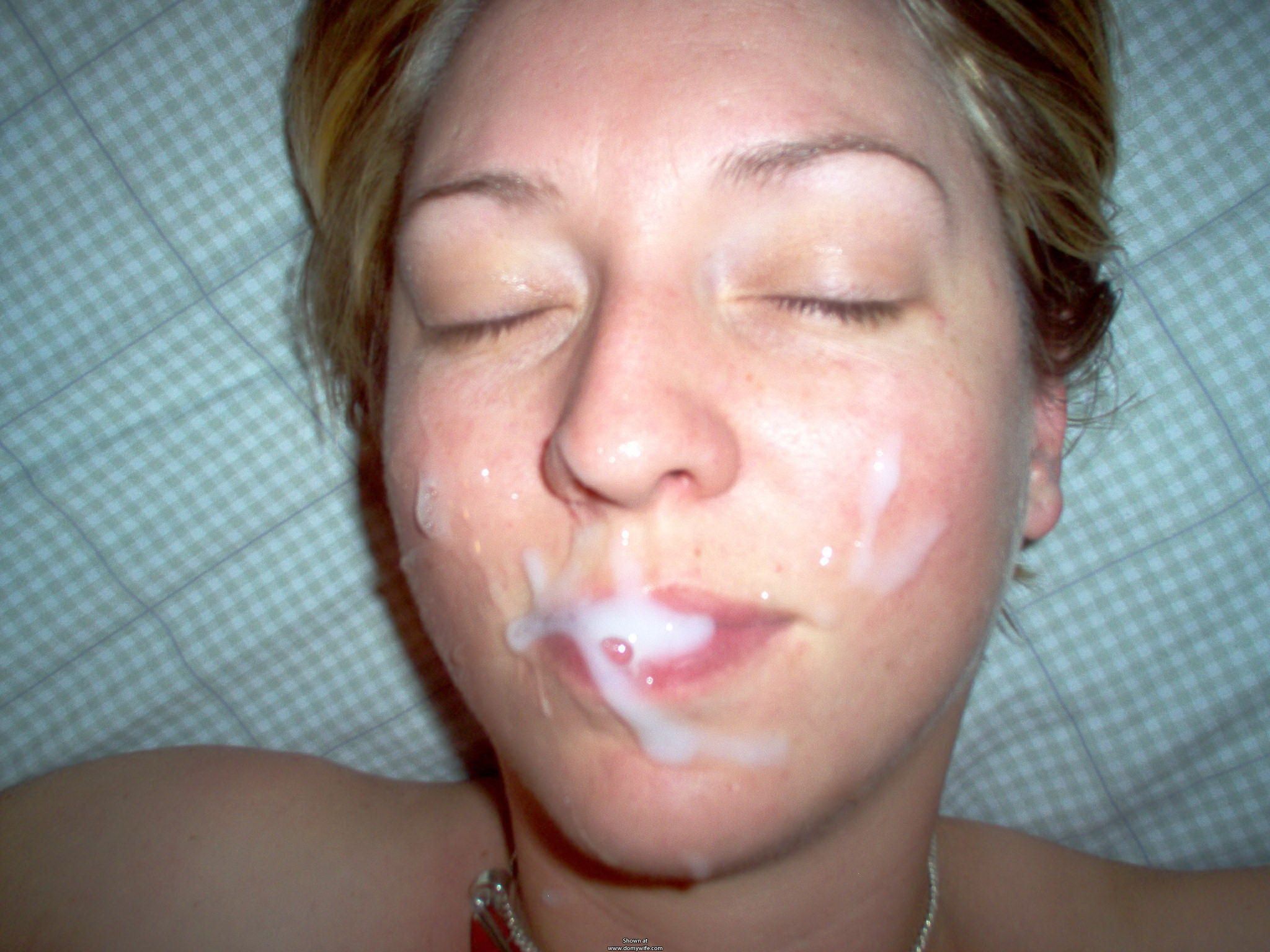 Homemade mature wife cum mouth image